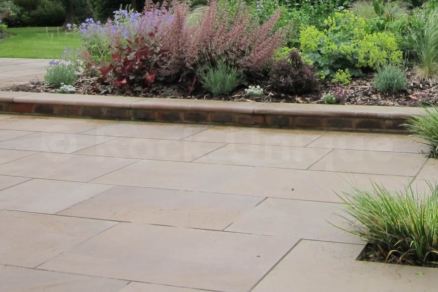 Sandstone Outdoor Paving Oken Buff Sawn & Sandblasted Rock Unique Ltd